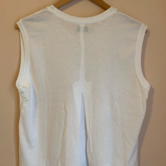 Rowan Savannah Cotton Slub Muscle Tank Top white Large NWOT - Picture 10 of 11